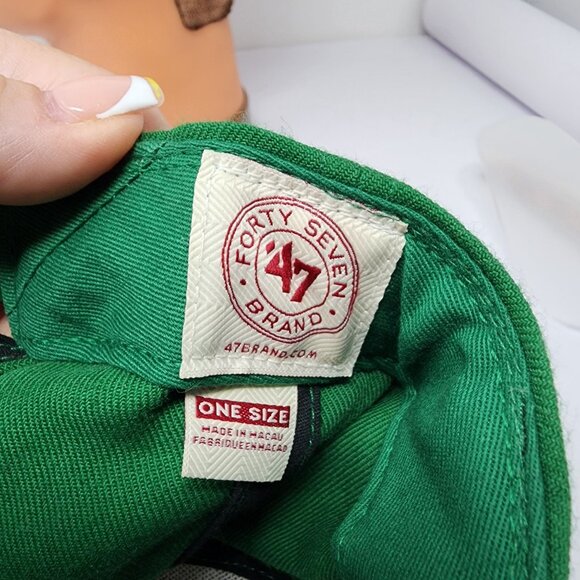 Notre Dame Fighting Irish 47 Brand Green Snapback Hat Embroidered Hat - Picture 5 of 9